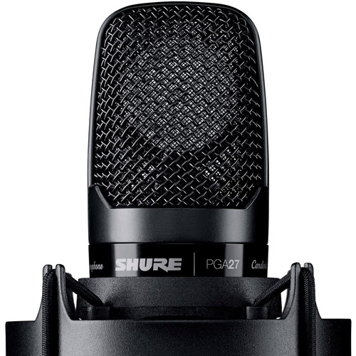 מיקרופון קונדסנר עם תושבת Shure PGA27 LC