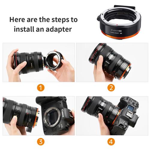 מתאם K&F Canon EF/EF-S TO Canon EOS Rרשמי