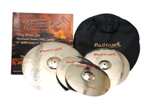 סט מצילות עבודת יד + תיק TST-100 היי-הט "14 קראש "17 רייד "20 סדרת TROY מבית MASTERWORK