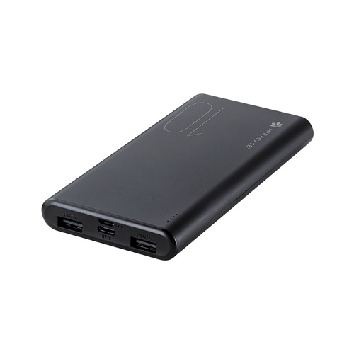 סוללת גיבוי חיצונית בקיבולת 10000mAh מבית MIRACASE בצבע שחור