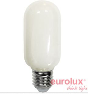 לד גלוב T45 דמוי פחם כיסוי חלבי 8W E27 2700K ניתן לעמעום