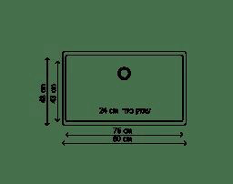 כיור מטבח מיטראני מגרניט Cubix LB