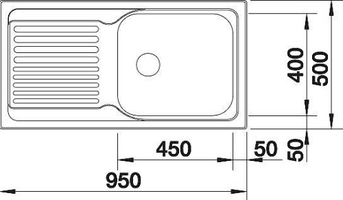 כיור דגם טיפו BLANCO 6S XL