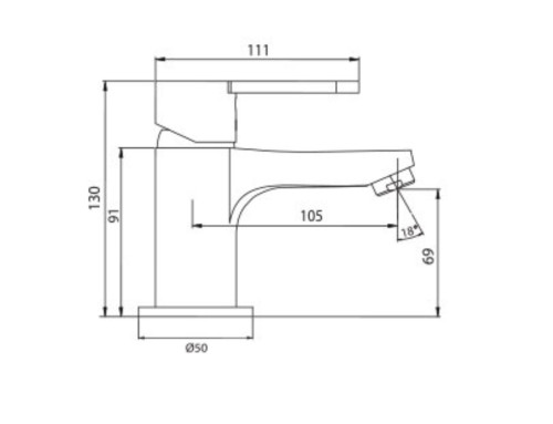 ברז פרח נמוך פיה קצרה קבועה 305341F20S נחושת מוברש PVD סדרת קליר חמת