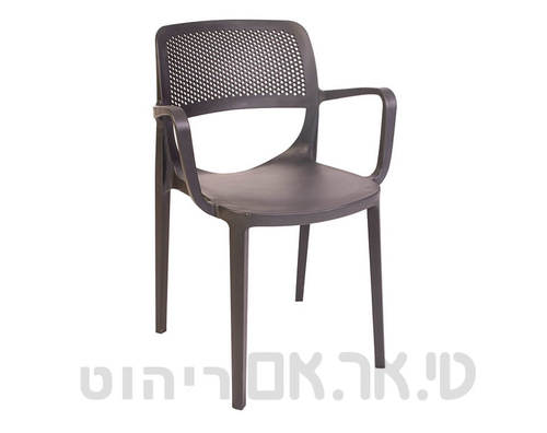 כסא מילה שחור עם ידיות