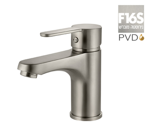 ברז פרח נמוך 305341F16S נירוסטה מוברש PVD סדרת קליר חמת