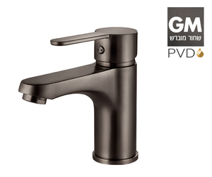 ברז פרח נמוך 305341GM שחור מוברש PVD סדרת קליר חמת
