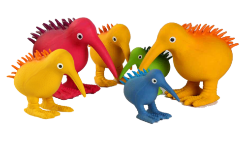 KIWI ציפור לטקס M מצפצפת כחולה