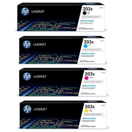 סט טונרים מקוריים שלם HP 203X