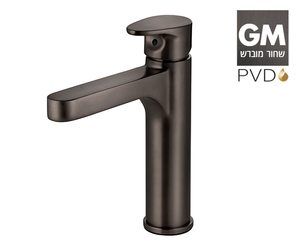 ברז פרח בינוני 305143GM שחור מוברש PVD סדרת גל (WAVE) חמת