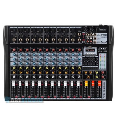 מיקסר 12 ערוצים עם mp3 כולל מסך – MIX KT-M1202 MIX KT-M1202