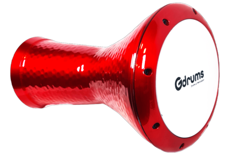 דרבוקה טורקית מרוקעת בצבע אדום EA-GCH17 מבית Gdrums