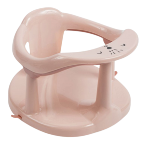 כיסא טבעת אמבטיה לתינוק עם כריות ואקום בטיחותיות - ורוד