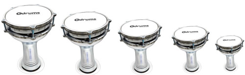 דרבוקה טורקית אלומיניום מיני סדרה 13 בצבע כסף TA-GP13 מבית Gdrums