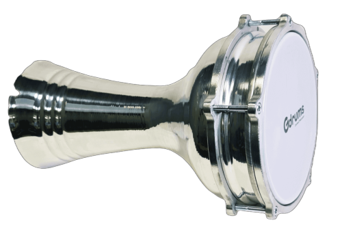 דרבוקה טורקית אלומיניום מדיום 15 בצבע כסף TA-GP15 מבית Gdrums