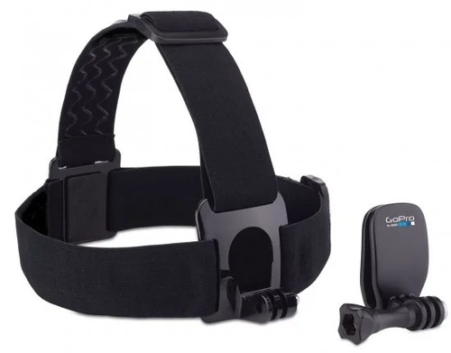 רצועת ראש + תופסן לכובע למצלמות GoPro