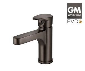 ברז פרח נמוך  305141GM שחור מוברש PVD סדרת גל (WAVE) חמת