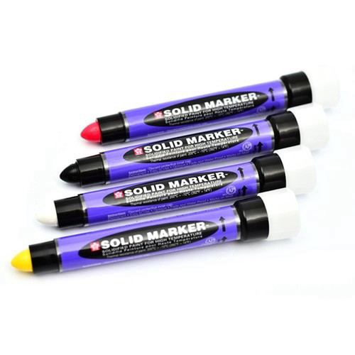 צבע סימון מוצק בצבע אדום Solid Marker תוצרת Sakura