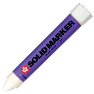 צבע סימון מוצק בצבע לבן Solid Marker תוצרת Sakura