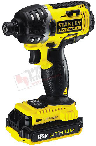 מברגת אימפקט נטענת 18V תוצרת STANLEY FATMAX