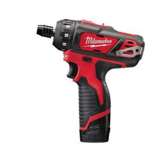 מברגה/מקדחה Milwaukee 12V כניסת ביט נטענת כולל 2 סוללות 2A