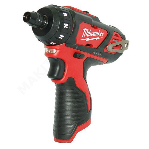 מברגה/מקדחה Milwaukee 12V כניסת ביט נטענת כולל 2 סוללות 2A