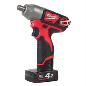 מפתח רטיטה Milwaukee "1/2 12V נטענת כולל 2 סוללות 4A