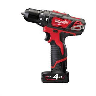 מברגה/מקדחה Milwaukee 12V רוטטת נטענת כולל 2 סוללות 4A