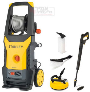 מכונת שטיפה מקצועית 150BAR כולל סט אביזרים STANLEY