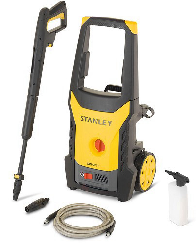 מכונת שטיפה בלחץ גבוה 130BAR כולל סט אביזרים STANLEY