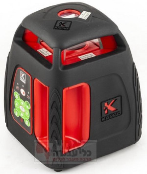 פלס לייזר מסתובב כולל סט אביזרים, משקפי איתור קרן ומזוודה קשיחה KAPRO