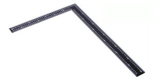 סרגל זוית נגרים שחור 40X60