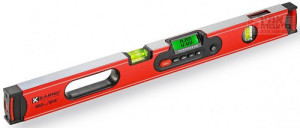 פלס דיגיטלי עם עינית פלסקופ דו כיוונית במגוון אורכים לבחירה 25 - 120 ס"מ KAPRO