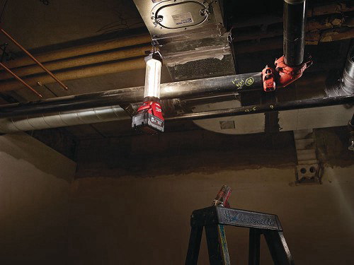 פנס עששית 18V נטען LED כולל סוללת 2A