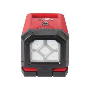 פנס LED 18V נטען קומפקטי לתאורה היקפית - כולל 2 סוללות 5A