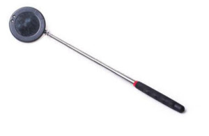 מראה טלסקופית עגולה עם תאורה