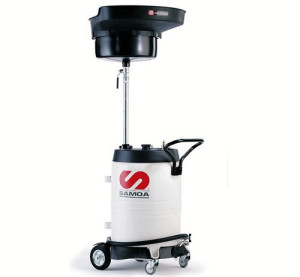 עגלת שמן שרוף 100 ליטר עם משפך