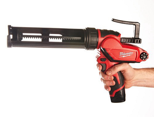 אקדח סיליקון 12V נטען 310 ממ כולל סוללת 4A