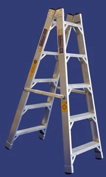 סולם אלומיניום A 8 שלבים רחבים סולמות חגית