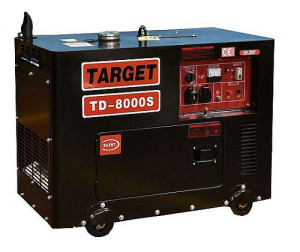 גנרטור דיזל 6500w עם סטרטר דגם TD8000S מבית TARGET