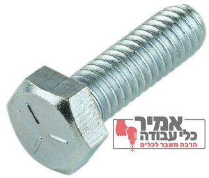 ברורג ראש משושה פלדה NF מגלוון