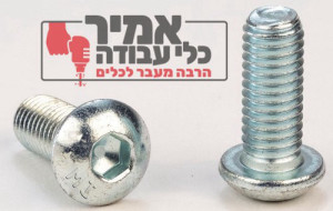 בורג אלן ראש כפתור מילימטרי נירוסטה 304