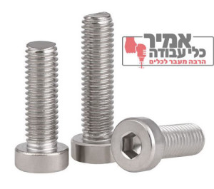 בורג אלן ראש נמוך מילימטרי נירוסטה 304