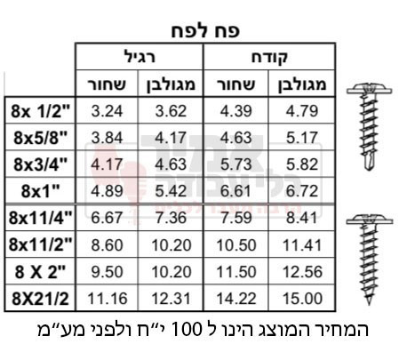 בורג פח לפח