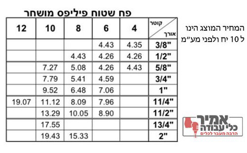 בורג פח פח ראש שטוח פיליפס מושחר