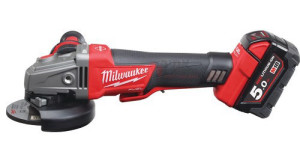 משחזת זווית "5 נטענת RAPID STOP FUEL 18V כוללת סוללות 5A