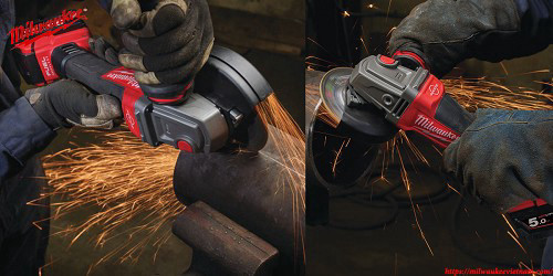 משחזת זווית 5 נטענת RAPID STOP FUEL 18V - גוף בלבד