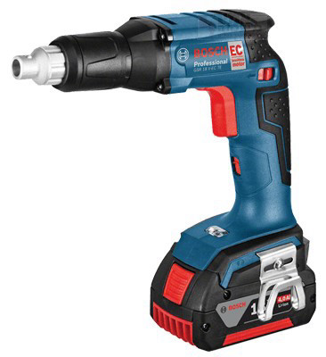 מברגת גבס ואיסכורית 18V כולל שתי סוללות 2.0Ah + מזוודת BOSCH LBOXX