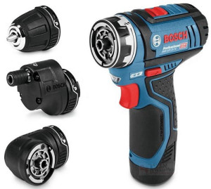 מברגה/מקדחה מודולרית 12V כולל אביזרים ומזוודה BOSCH