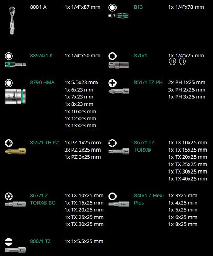 סט ביטים Wera Tools-Check PLUS